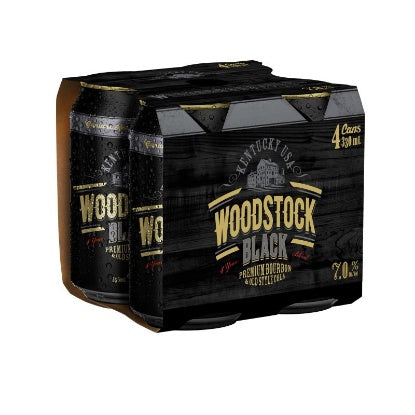 WOODSTOCK BLACK BOURBON COLA 7% 330ml CAN