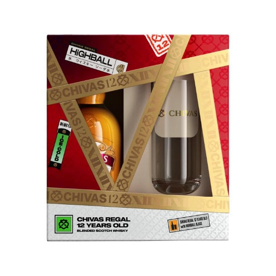 Chivas Regal 12YO & Highball Glass Gift Pack 700ml