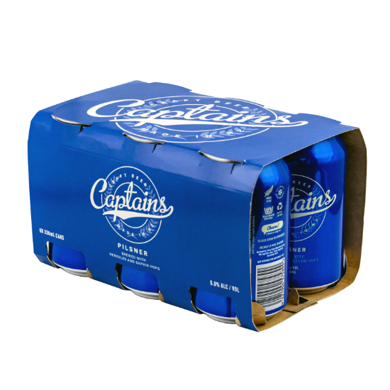 Captains Pilsner Cans 6x330ml
