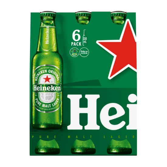 Heineken Bottles 6x330ml