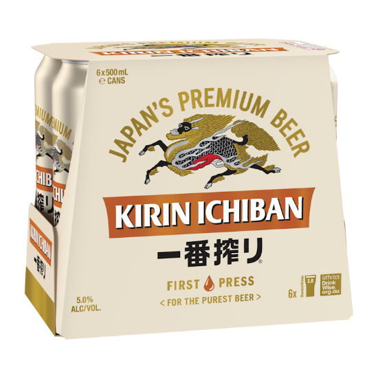 Kirin Ichiban Cans 6x500ml