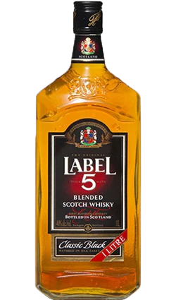 Label 5 Classic Black Blended Scotch Whisky 1LT