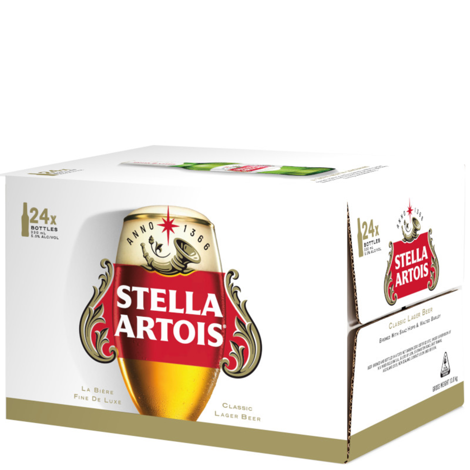Stella Artois 330mL Bottle 24 Pack