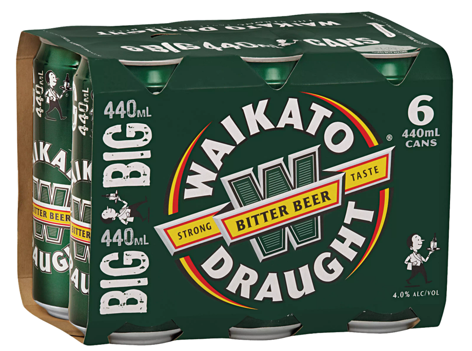 Waikato Draught Cans 6x440ml