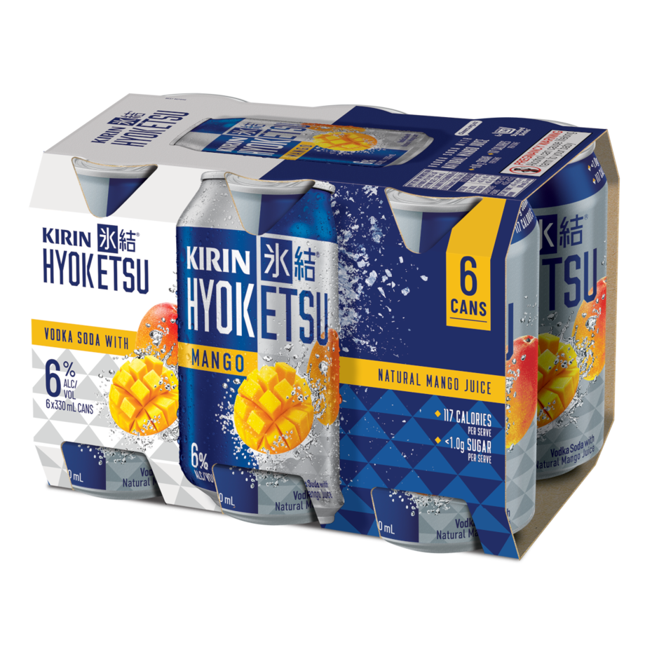 Kirin Hyoketsu Mango 6% 6 Pack Cans 330ml