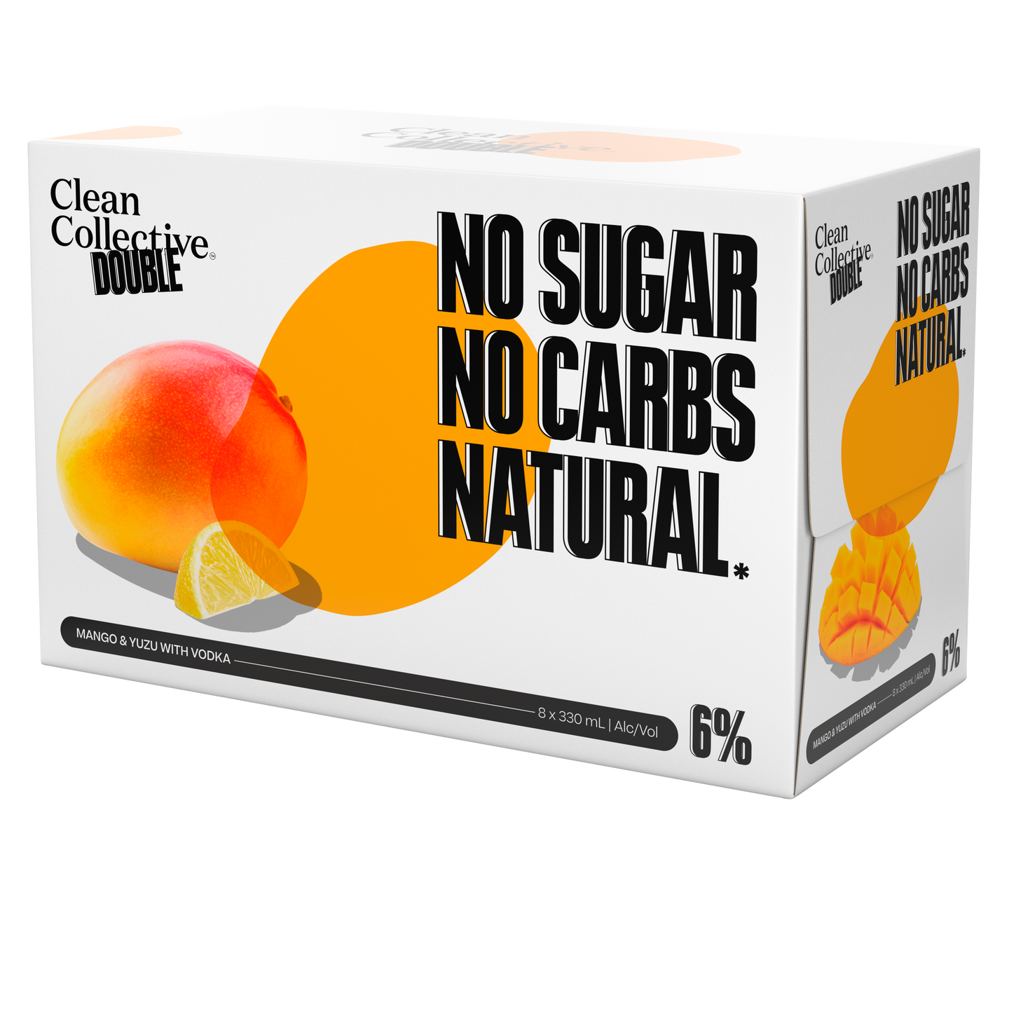Clean Collective Double Mango & Yuzu with Vodka 6% 8 Pack Cans 330ml