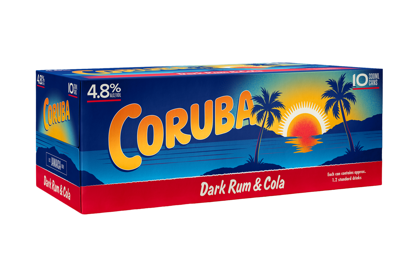 Coruba & Cola 4.8% 10 Pack Cans 330ml