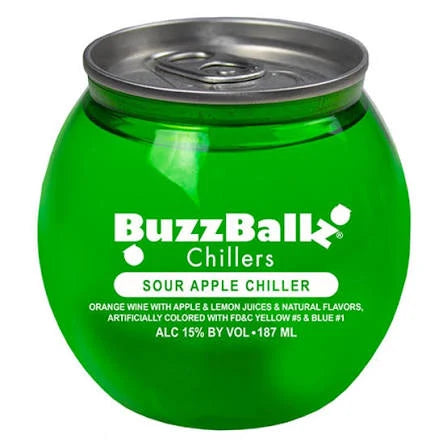 BUZZBALLZ SOUR APPLE 187 MLS