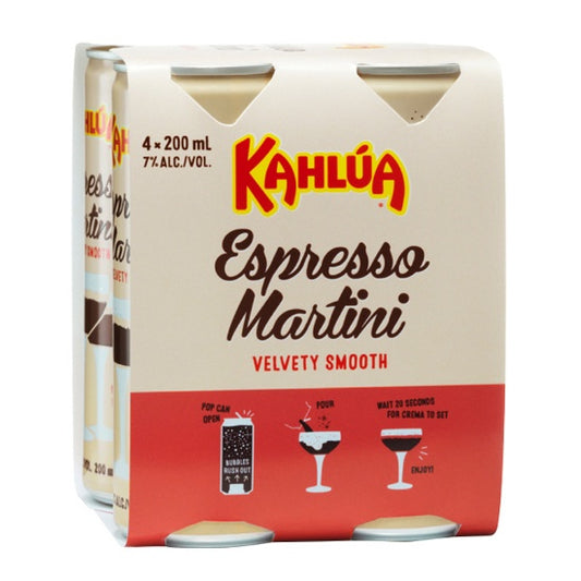 Kahlúa Espresso Martini 7% Cans 4x200ml