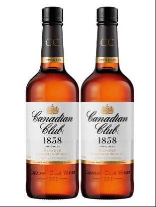 CANADIAN CLUB 1L 2 FOR $95