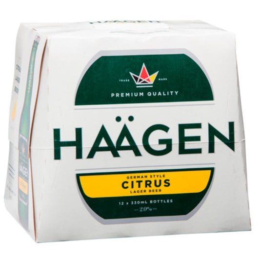 Haagen Citrus 2% Bottles 12x330ml