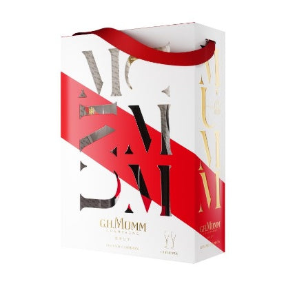 G.H. Mumm Grand Cordon & 2 Flutes Gift Box 750ml