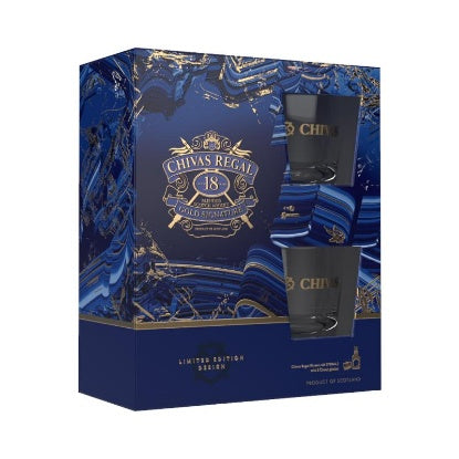 Chivas Regal 18YO Gold Signature & 2 Glass Gift Pack 700ml