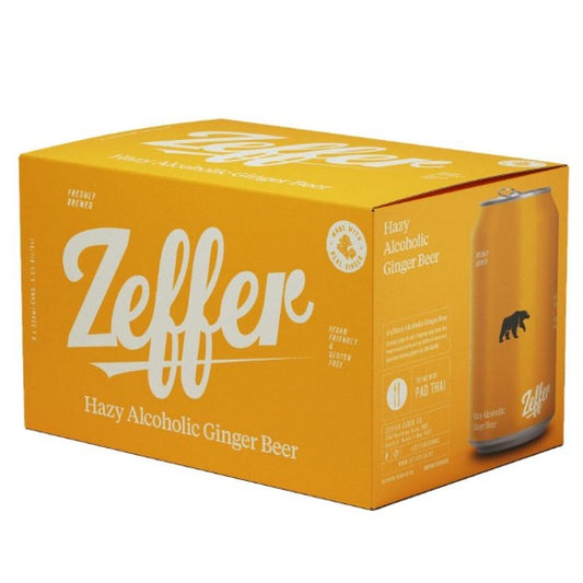 Zeffer Hazy Alcoholic Ginger Beer 5% Cans 6x330ml