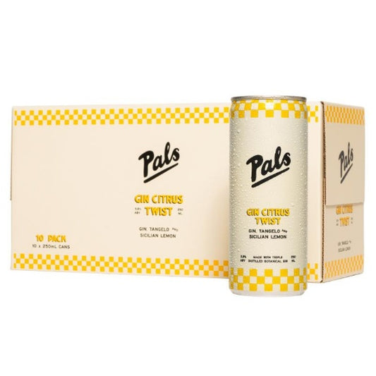 Pals Gin Citrus Twist Tangelo & Sicilian Lemon 5.8% Cans 10x250ml