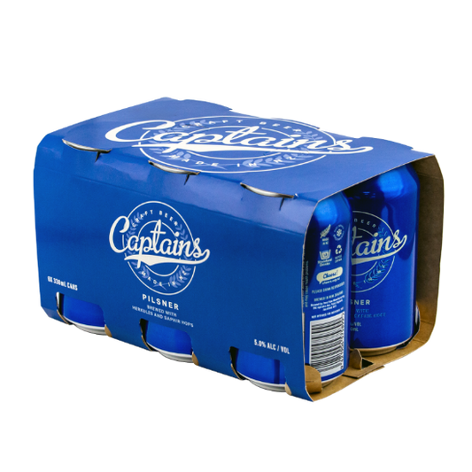 Captains Pilsner Cans 6x330ml