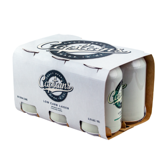 Captains Low Carb Lager Cans 6x330ml