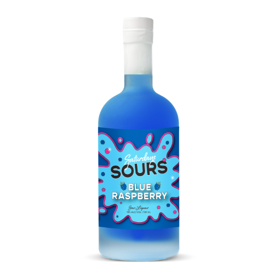 Saturdays Sours Blue Raspberry 14% 725ml