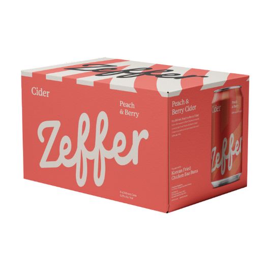Zeffer Peach & Berry Cider Cans 6x330ml