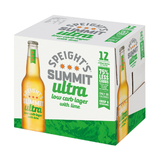 Speight's Summit Ultra Low Carb Lager Lime Bottles 12x330ml
