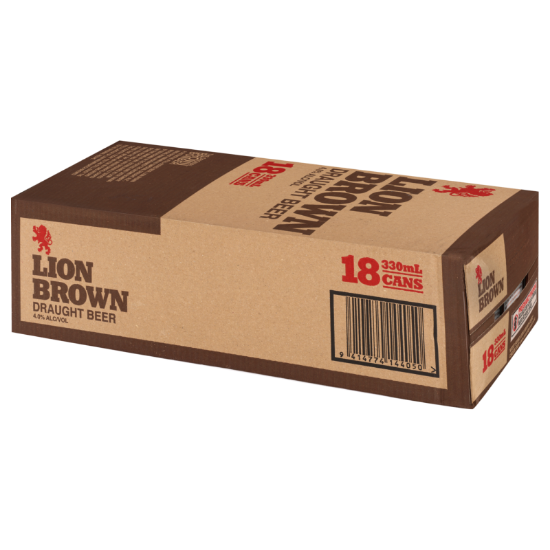 Lion Brown Cans 18x330ml