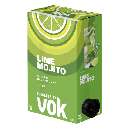 Vok Cocktails Lime Mojito 5% Cask 2 LT