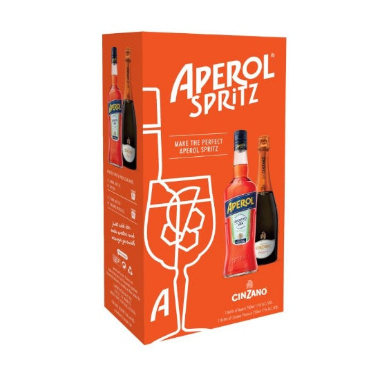 Aperol Aperitivo + Cinzano Prosecco Spritz Pack 1.45 Litre