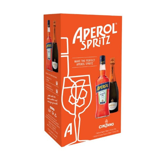 Aperol Aperitivo + Cinzano Prosecco Spritz Pack 1.45 Litre