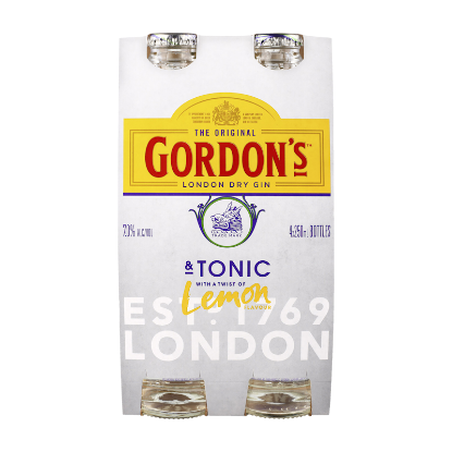 Gordon Gin & Tonic 4pk Btls