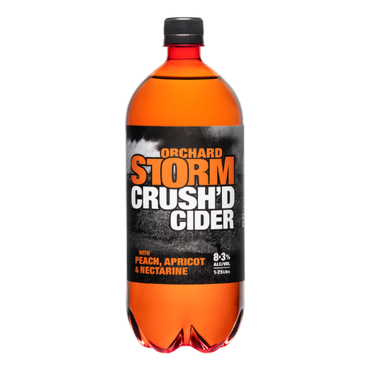 Orchard Storm Crush'd Cider Peach Apricot Nectarine PET Bottle 1.25 LT