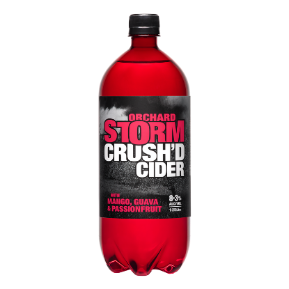 Orchard Storm Crush'd Cider Mango Guava Passionfruit PET Bottle 1.25 LT