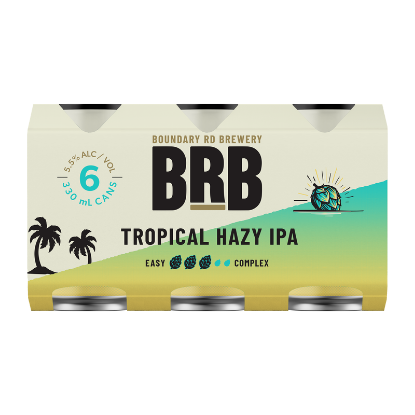 Boundary Road Brewery Tropical Hazy IPA Cans 6x330ml