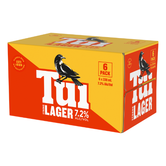 Tui Strong Lager 7.2% Cans 6x330ml