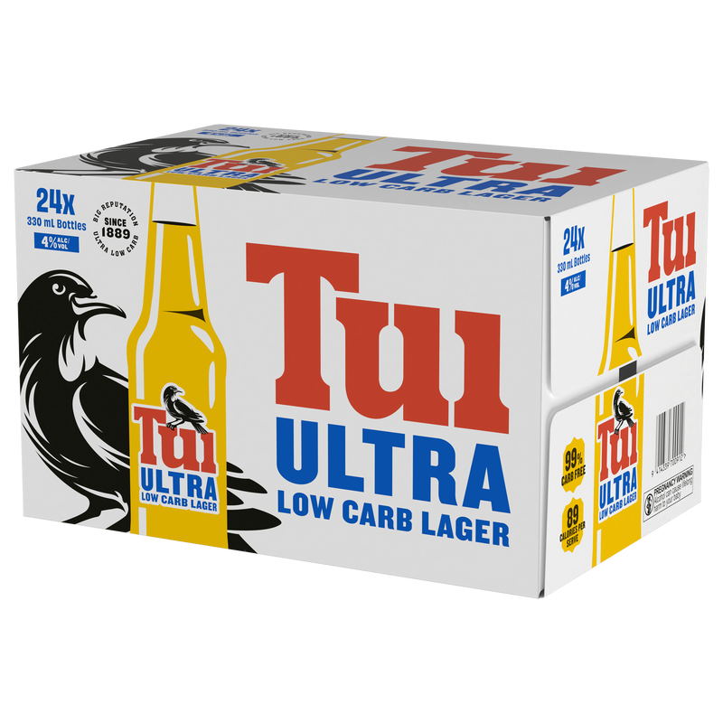 Tui Ultra Low Carb Lager Bottles 24x330ml