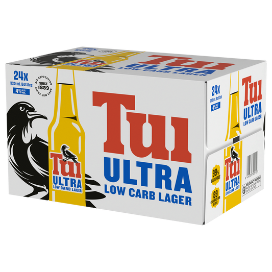 Tui Ultra Low Carb Lager Bottles 24x330ml
