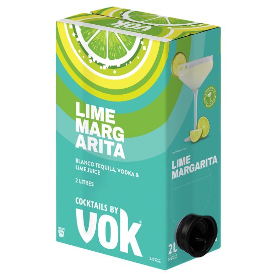 Vok Cocktails Lime Margarita 5% Cask 2 LT