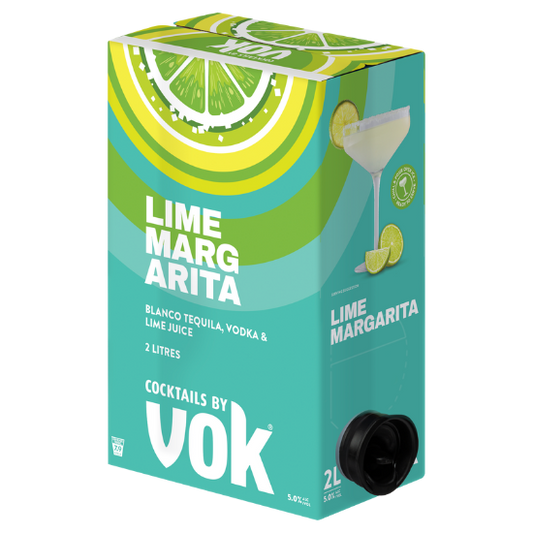Vok Cocktails Lime Margarita 5% Cask 2 LT
