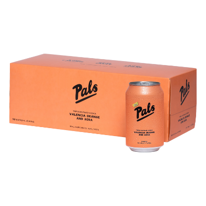 Pals Vodka, Valencia Orange & Soda 5% Cans 10x330ml