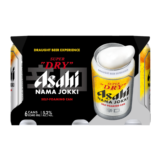 Asahi Super Dry Nama Jokki Cans 6x340ml