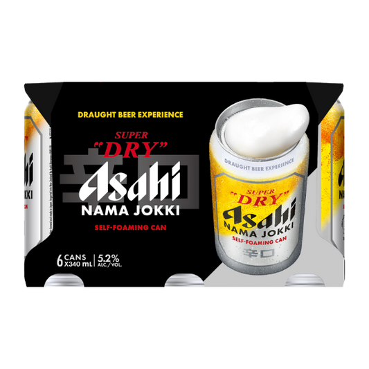 Asahi Super Dry Nama Jokki Cans 6x340ml