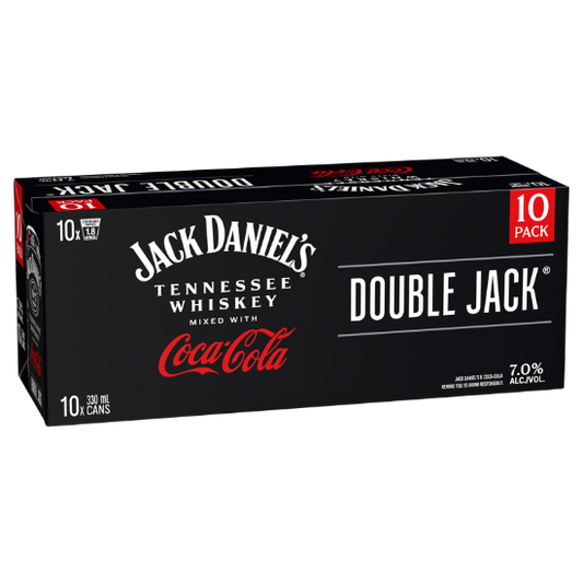 Jack Daniel's Double Jack with Coca-Cola 7% Cans 10x330ml