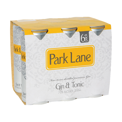Park Lane Gin & Tonic 7% Cans 6x250ml