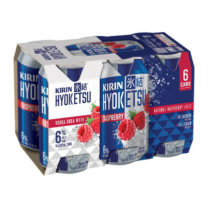 Kirin Hyoketsu Raspberry Vodka Soda 6% Cans 6x330ml
