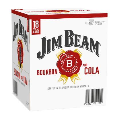 Jim Beam and Cola 330ml 18pk Cans