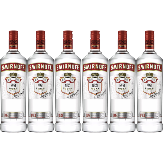 Smirnoff Red No.21 Vodka 6x1 Lt