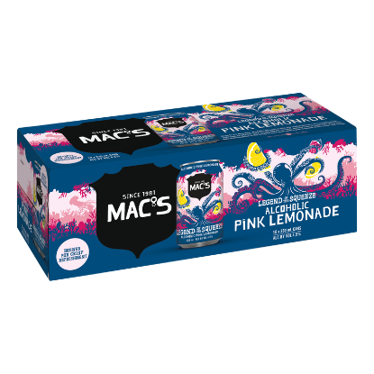 Mac's Legend of the Squeeze Alcoholic Pink Lemonade Cans 10PK CANS