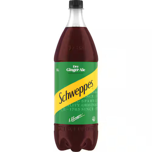 Schweppes Dry Ginger Ale PET Bottle 1.5 LT