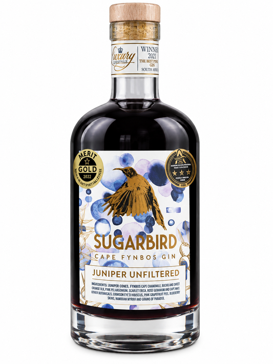 Sugarbird Cape Fynbos Gin – Juniper Unfiltered (750ml) 43% alc