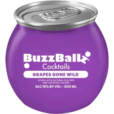 BUZZBALLZ GRAPES GONE WILD 15% 200 MLS