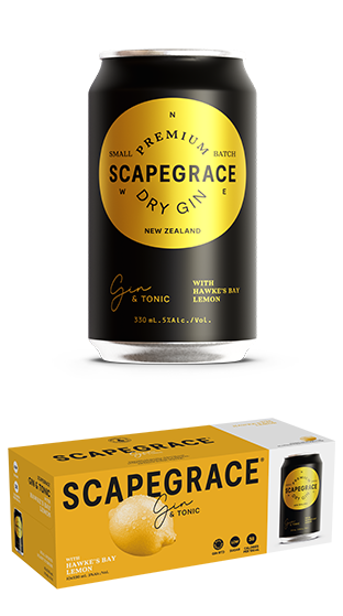 Scapegrace Rtd Gin & Tonic With Lemon 330ml 10pk Can